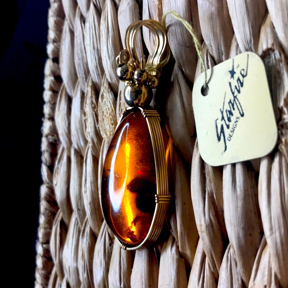 Starfire Designs Baltic Amber Handmade Pendant, $250
